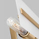 Dex 3 Light 4.75 inch Satin Brass Bath Vanity Wall Light