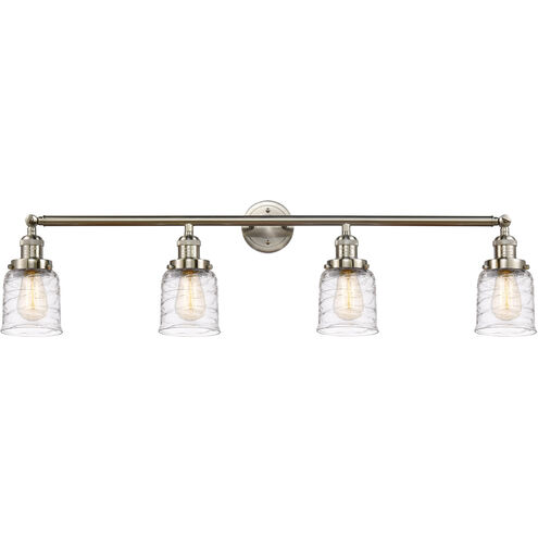 Franklin Restoration Bell 4 Light 42 inch Brushed Satin Nickel Bath Vanity Light Wall Light