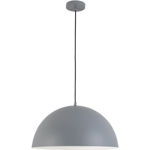 Ofelia 1 Light 20 inch Grey Single Drop Pendant Ceiling Light, Large