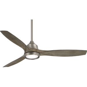 Skyhawk 60 inch Burnished Nickel with Driftwood Blades Ceiling Fan