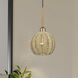 Summervine 1 Light 8 inch Antique Gold Leaf Pendant Ceiling Light, Mini Globe