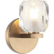 Carleton 1 Light 5 inch Aged Gold Brass Bath Vanity Wall Light