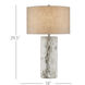 Faux Birch 29.5 inch 150 watt Birch White and Gray Table Lamp Portable Light
