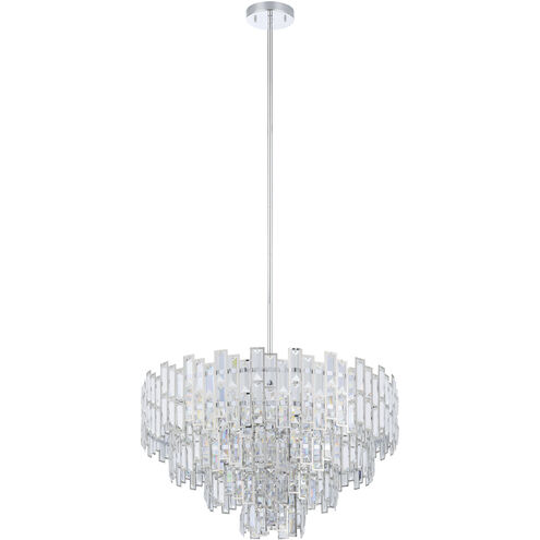 Calmeilles 10 Light 30.83 inch Chrome Chandelier Ceiling Light