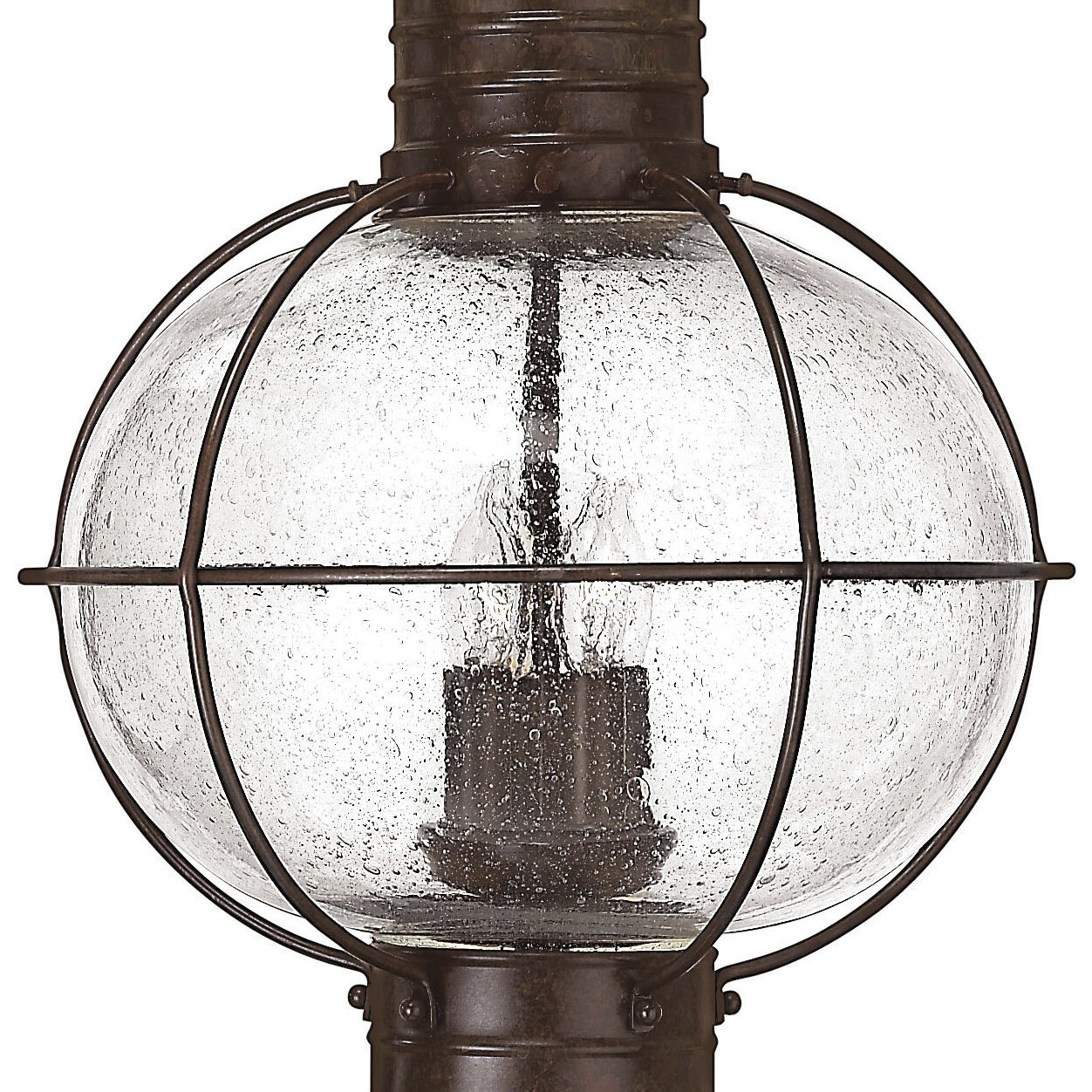 Cape Cod 4 Light 23.75 inch Sienna Bronze Outdoor Post Mount Lantern, Extra Large