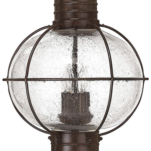 Cape Cod 4 Light 23.75 inch Sienna Bronze Outdoor Post Mount Lantern, Extra Large