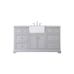 Franklin 60 X 22 X 35 inch Grey Bathroom Vanity Cabinet