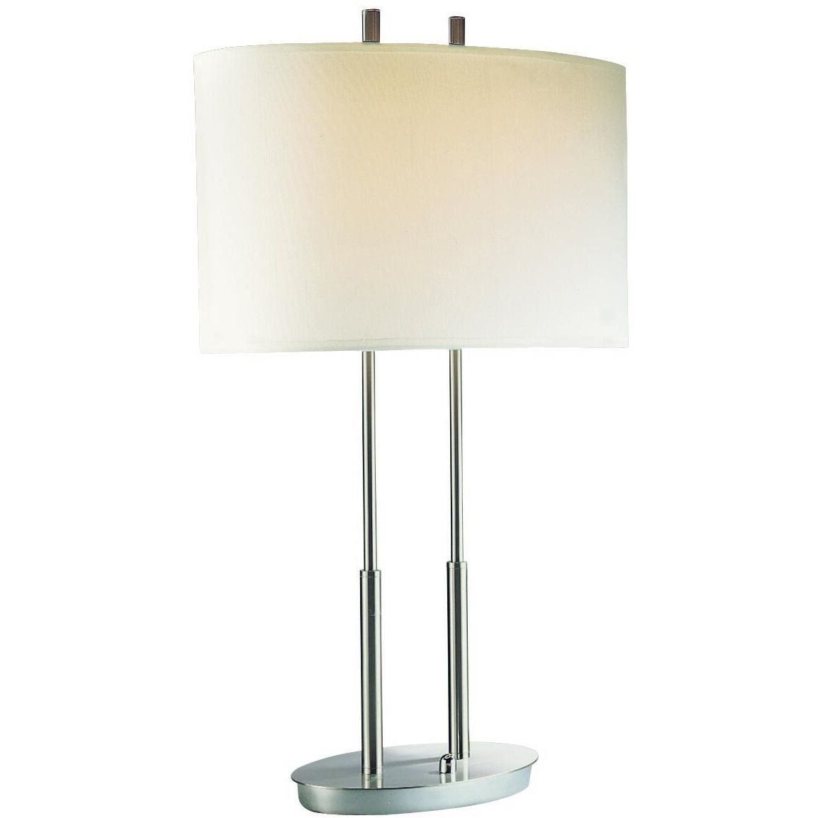 Portables 27.25 inch 10 watt Brushed Nickel Table Lamp Portable Light