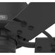 Gilrock 52 inch Matte Black with Golden Maple/Matte Black Blades Ceiling Fan