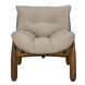 Dante Clear Coat Satin Occasional Chair