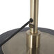 Luna Bella 72 inch 28 watt Weathered Brass Torchiere Floor Lamp Portable Light