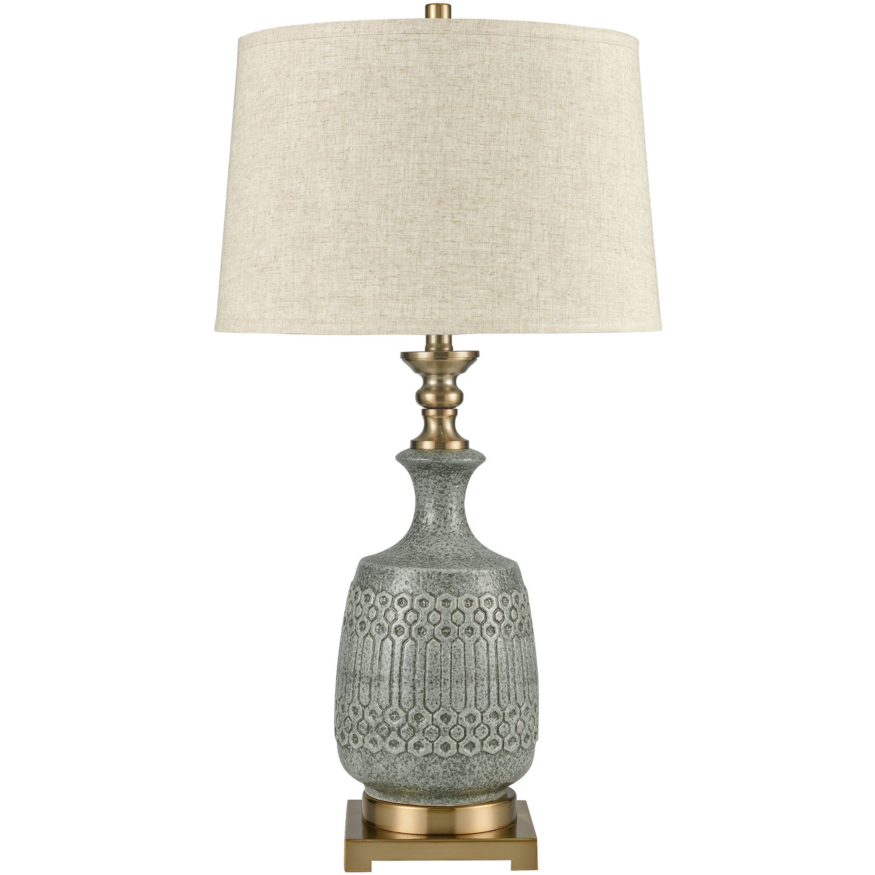 Port Ewen 33 inch 150 watt Blue Table Lamp Portable Light