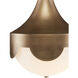 Pasha LED 14.25 inch Antique Brass Pendant Ceiling Light