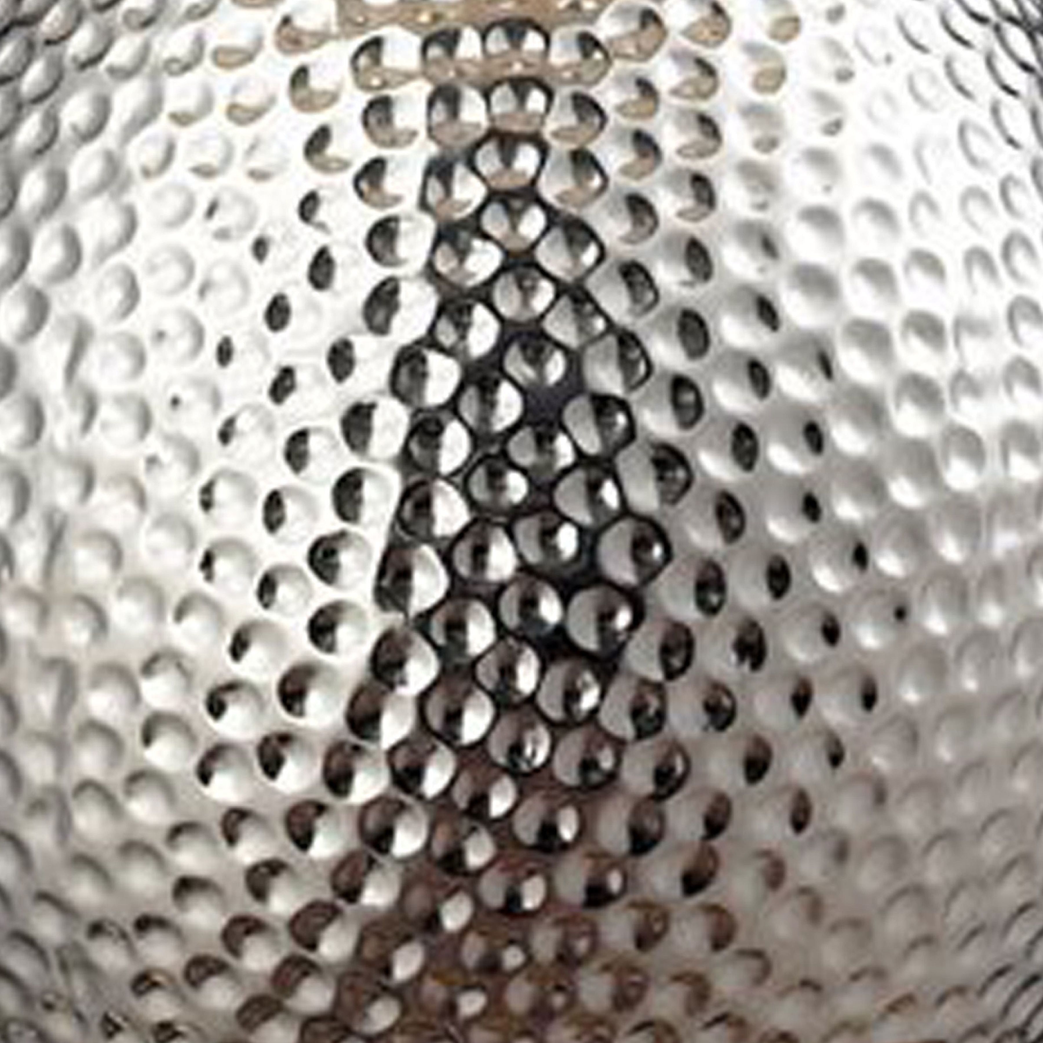 Hammered Chrome 21.5 inch 60 watt Chrome Table Lamp Portable Light