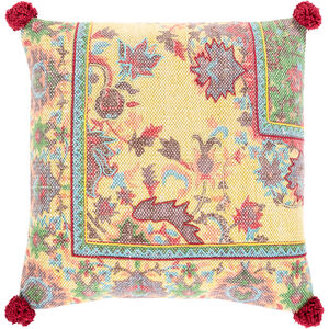 Francesca 20 X 20 inch Beige/Bright Red/Moss/Dark Brown Pillow Kit, Square