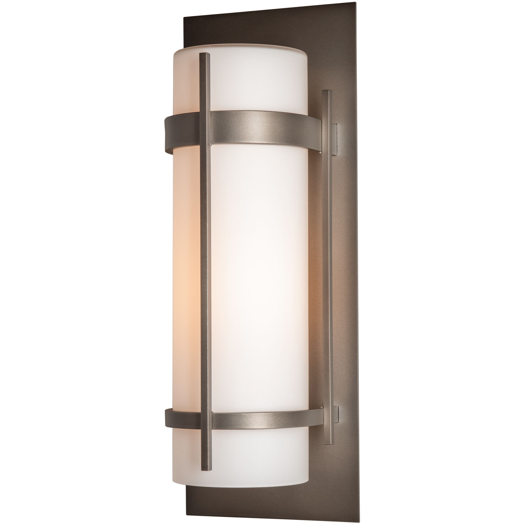 Banded 1 Light 20.8 inch Coastal Dark Smoke Outdoor Sconce, Large