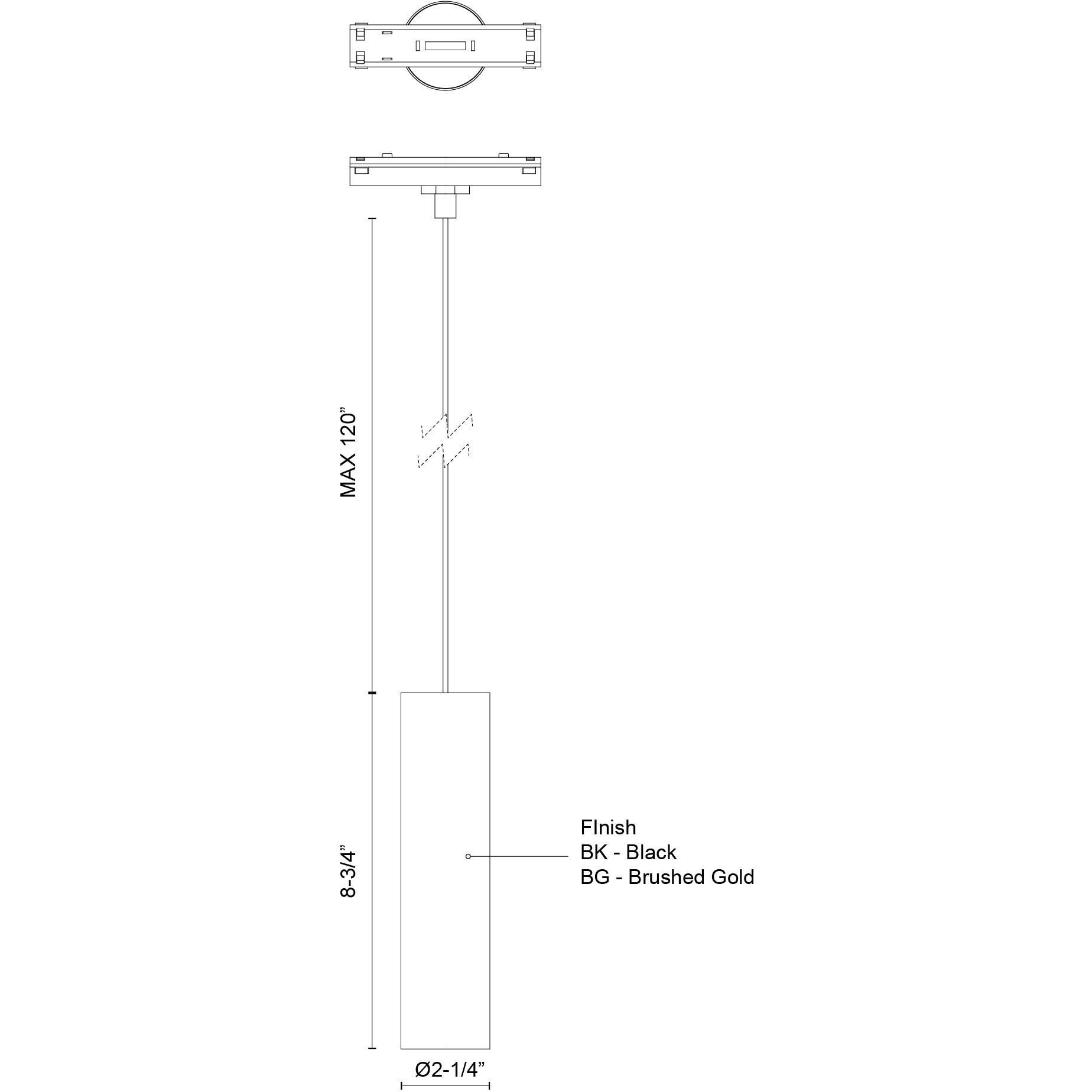 Remuda 48V DC White Trilo Track Pendant Ceiling Light in White Baffle