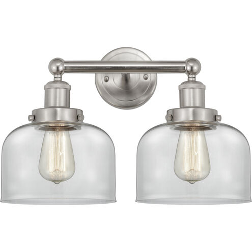 Bell 2 Light 15.5 inch Brushed Satin Nickel Bath Vanity Light Wall Light