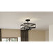 Lancer 4 Light 15 inch Earth Black Semi-Flush Mount Ceiling Light