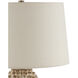 Barnacle 26.5 inch 150 watt Ivory and Brown Table Lamp Portable Light