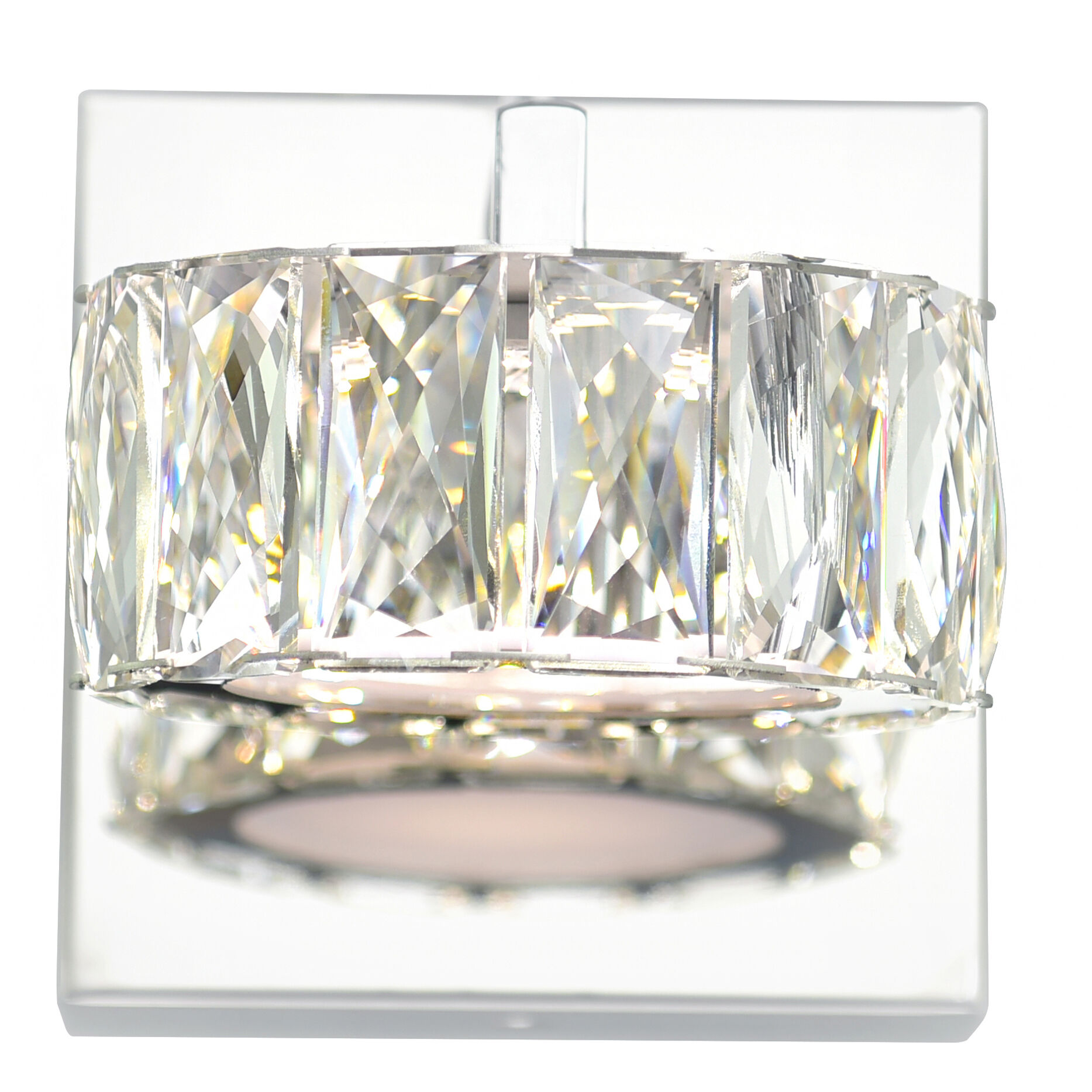 Milan LED 7 inch Chrome Bathroom Sconce Wall Light