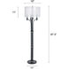 Bellamy 64.75 inch 15 watt Corcy Gold and Black and White Floor Lamp Portable Light