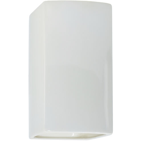 Ambiance 1 Light 9.5 inch Gloss White Outdoor Wall Sconce in Incandescent, Gloss White/Gloss White