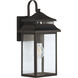 Crossbend 1 Light 15 inch Textured Black Outdoor Wall Mount in Textured Matte Black 