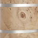 Cahill 28 inch 9 watt Natural Burl with Polished Nickel Table Lamp Portable Light