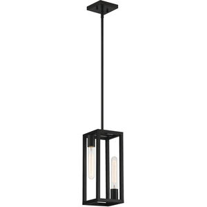 Urban Oasis 2 Light 7 inch Matte Black Pendant Ceiling Light