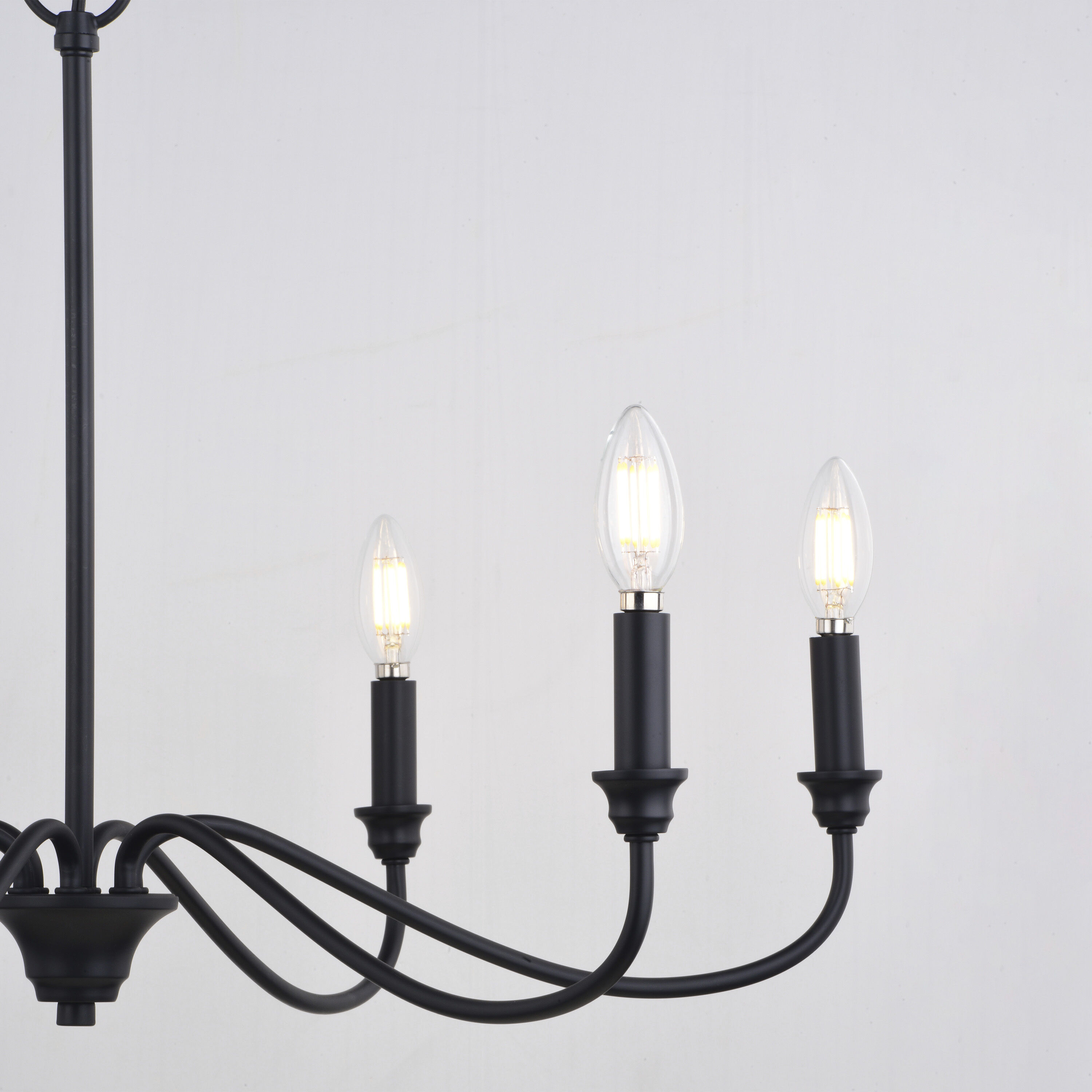 Annabelle LED 30 inch Matte Black Chandelier Ceiling Light