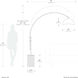 Tambo 92 inch 14 watt Weathered Brass and Dark Walnut Arc Floor Lamp Portable Light in Matte White and Gold Steel