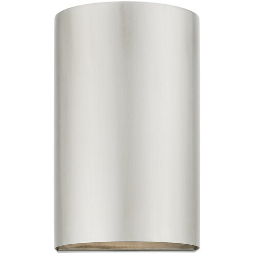 Bond 1 Light 7 inch Brushed Nickel Outdoor / Indoor Small Sconce, Small