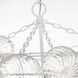 Julie Neill Talia LED 45.5 inch Plaster White and Clear Swirled Glass Chandelier Ceiling Light