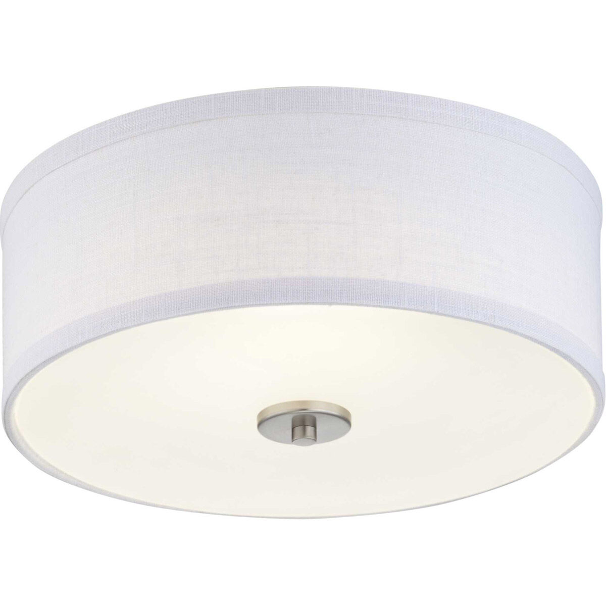 Inspire LED LED 13 inch Brushed Nickel Flush Mount Ceiling Light, Progress LED