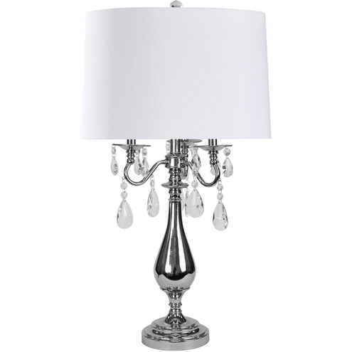 Jane 30.25 inch 60 watt Plated Nickel Table Lamp Portable Light