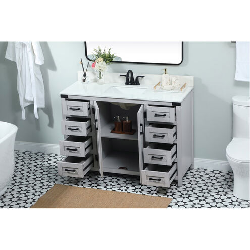 Grant 48 X 19 X 34 inch Grey Vanity Sink Set