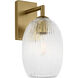 HABLE Serafina 1 Light 4.88 inch Burnished Brass Sconce Wall Light
