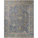 Sinclair 36 X 24 inch Grey / Metallic - Silver / Lunar Green Handmade Rug in 2 x 3