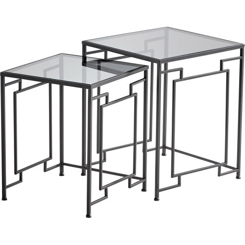Galleria 22 X 18 inch Noir Tables, Set of 2