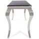 Lexiss 61.5 inch Black/Silver Console Table