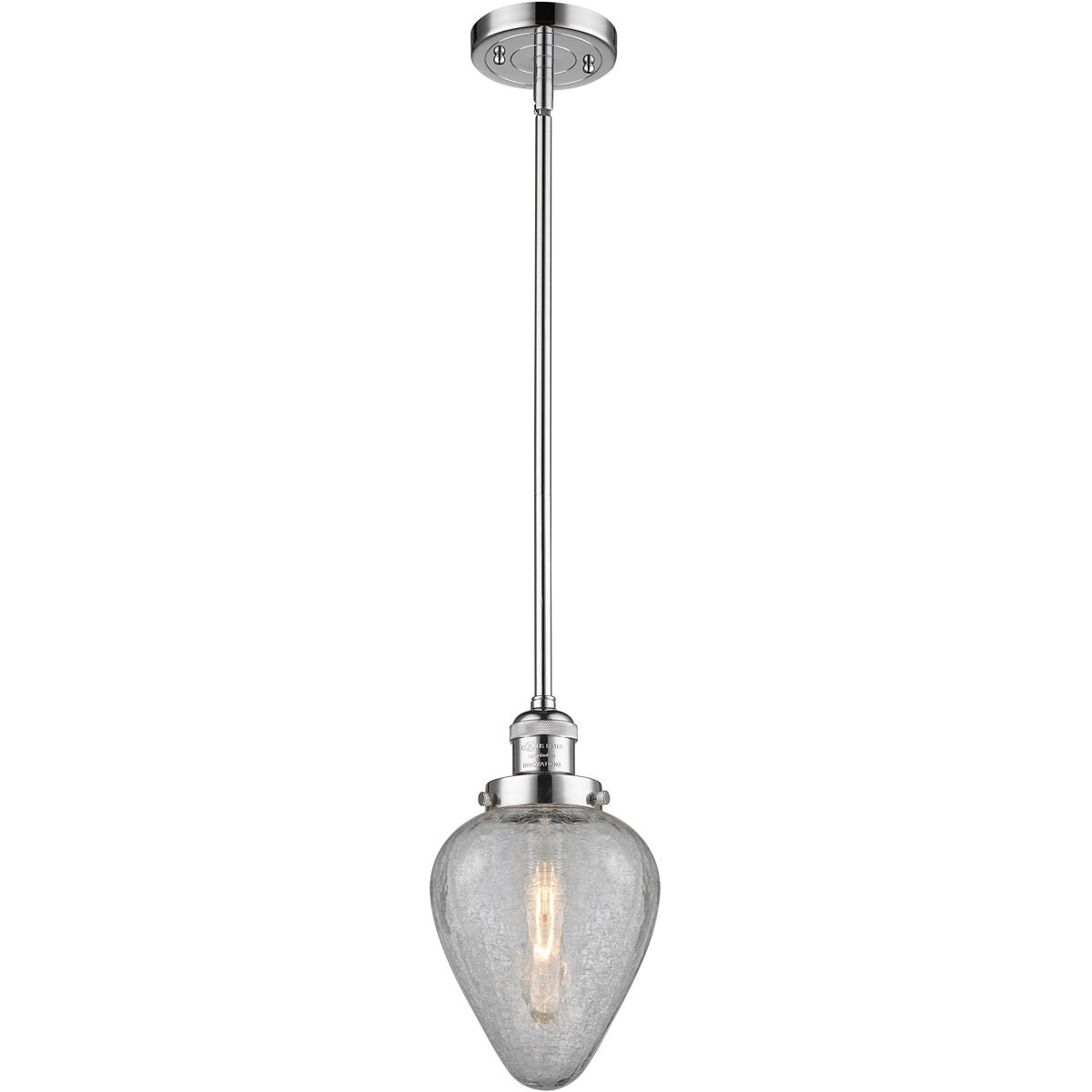 Franklin Restoration Geneseo 1 Light 7 inch Polished Chrome Mini Pendant Ceiling Light, Franklin Restoration