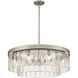 Ciara 27 inch 60.00 watt Peruvian Silver Chandelier Ceiling Light