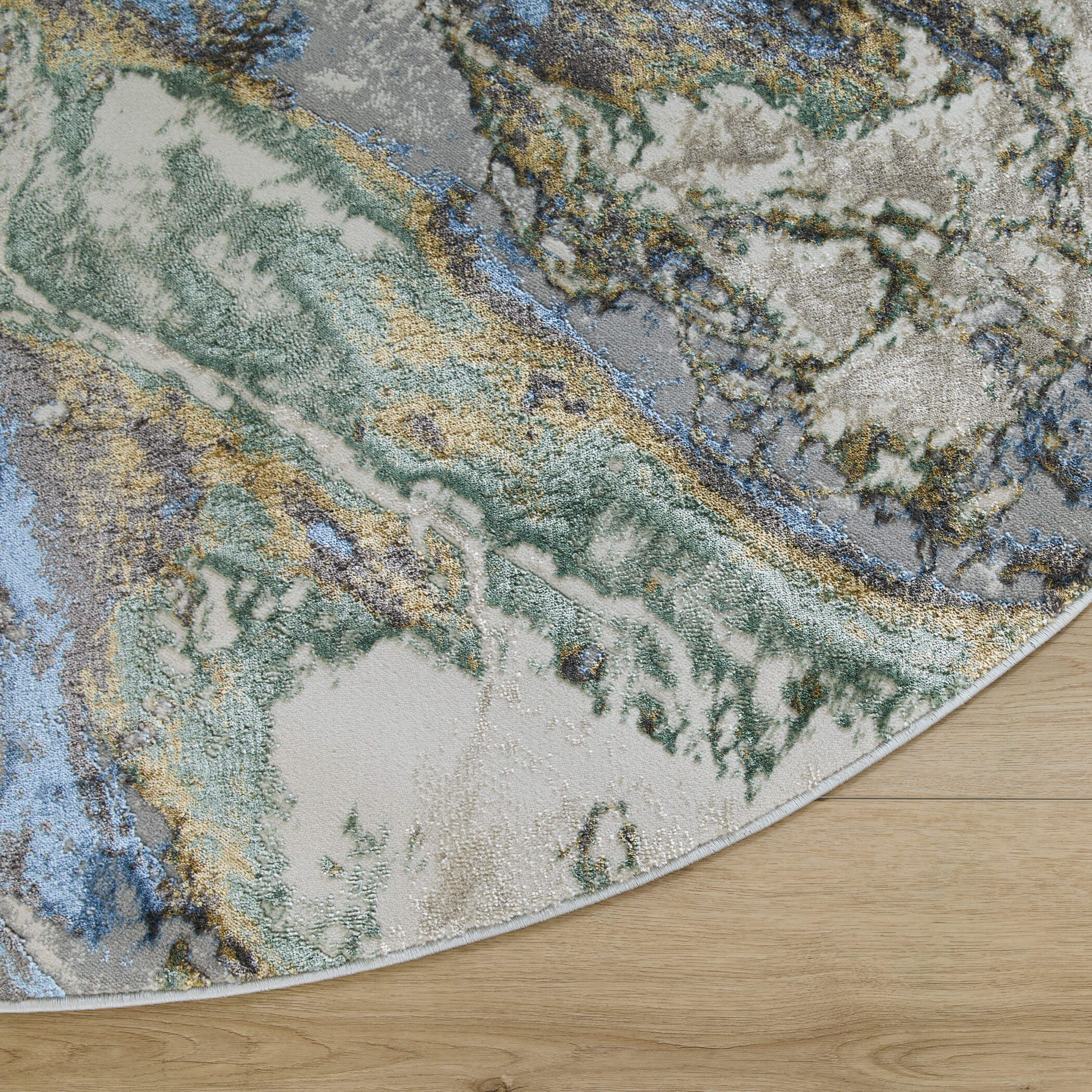 Zaria Earth Tones Rug in 5 Round
