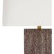 Uriah 28 inch 150 watt Dark Wood Vein and Antique Brass Table Lamp Portable Light