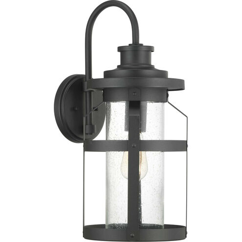 Haslett 1 Light 22 inch Textured Black Outdoor Wall Lantern, Large