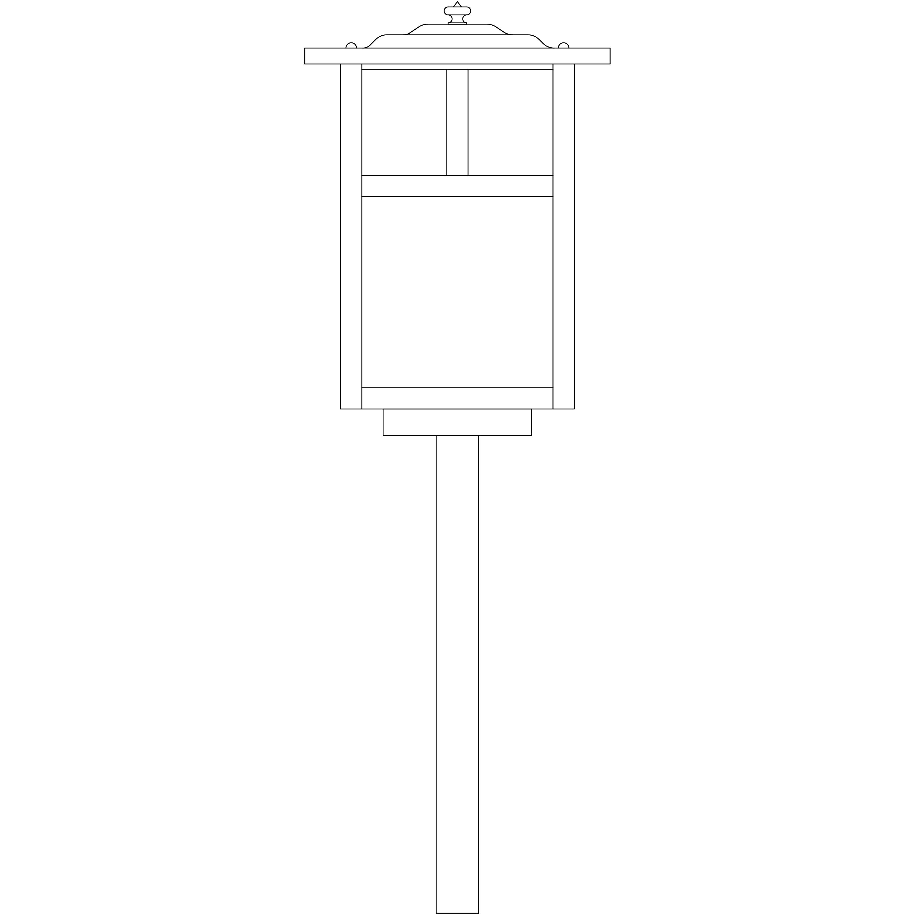 Mission 120V 60 watt Verdigris Patina Landscape Light in White Opalescent, T-Bar Overlay