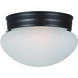 Essentials - 588x 1 Light 8 inch Oil Rubbed Bronze Flush Mount Ceiling Light in Frosted