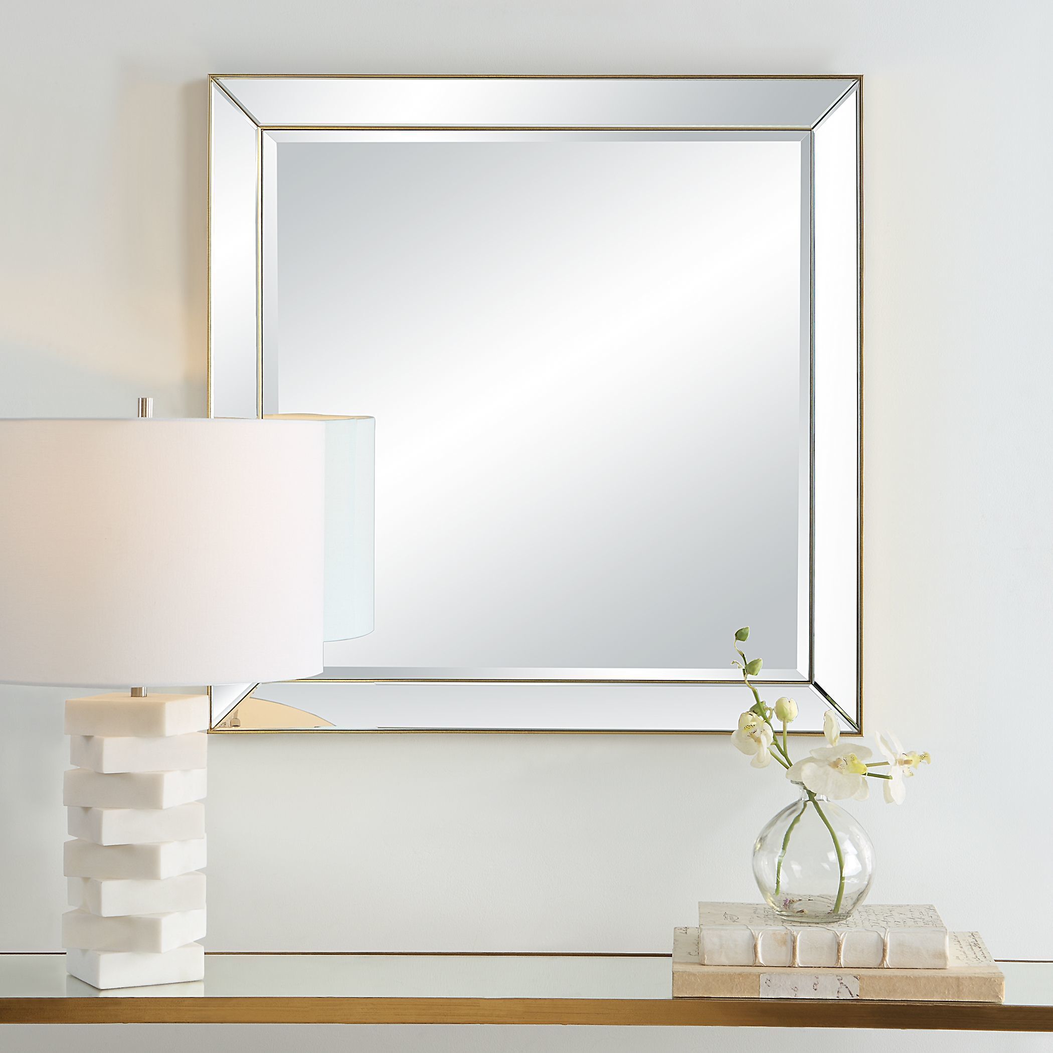 Lytton 28 X 28 inch Gold Mirror