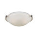 Clip 2 Light 12.25 inch Brushed Nickel Flush Mount Ceiling Light